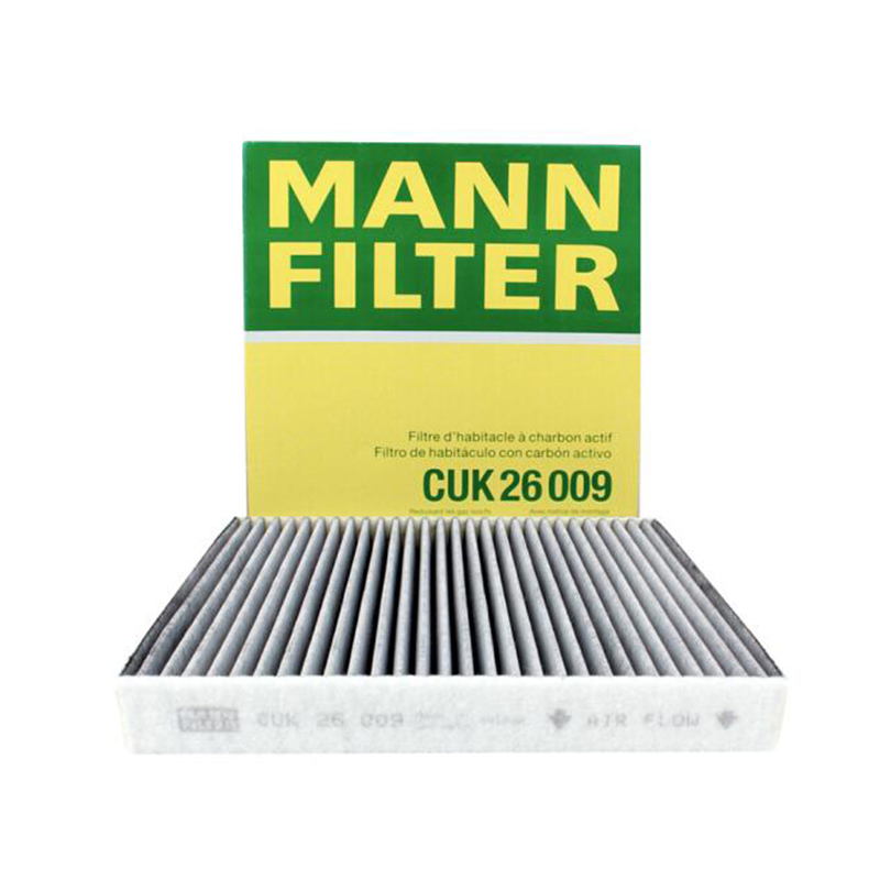 曼牌(MANNFILTER)活性炭空调滤清器空调滤芯CUK26009适用奥迪A3/高尔夫7/嘉旅迈腾凌渡/明锐/途观L/柯迪亚克